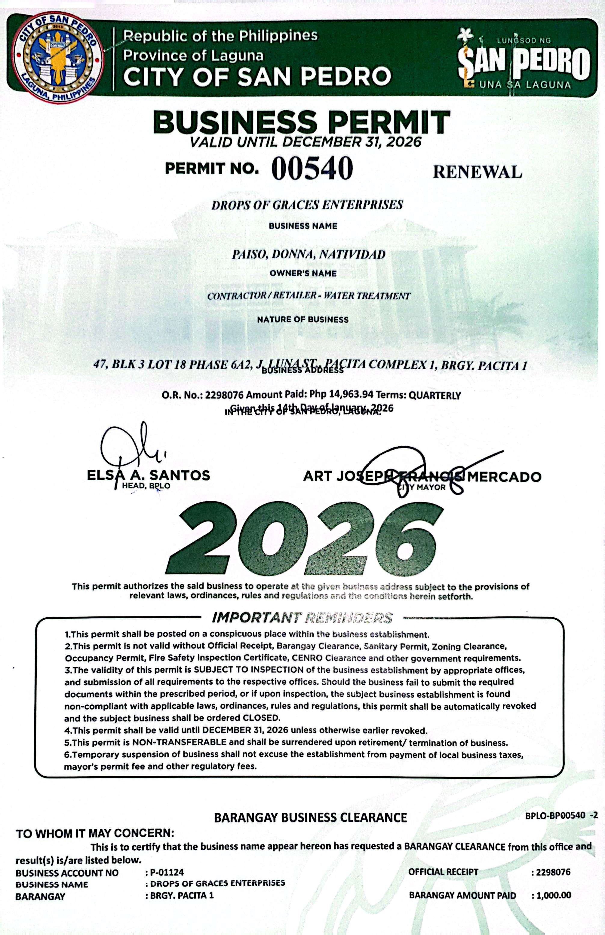 Business Permit